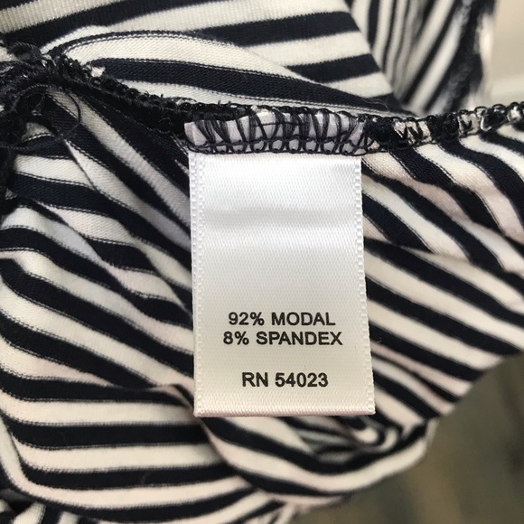 BANANA REPUBLIC  Navy White Striped Modal Blend Pullover Dress Sz M - Picture 8 of 8